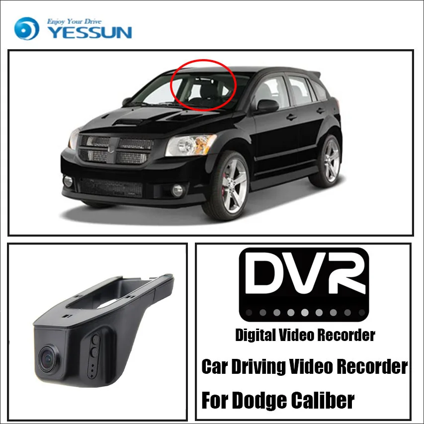 

YESSUN Автомобильный видеорегистратор Цифровой видеорегистратор для Dodge Caliber-фронтальная камера Dash HD 1080P не реверсивная парковочная камера