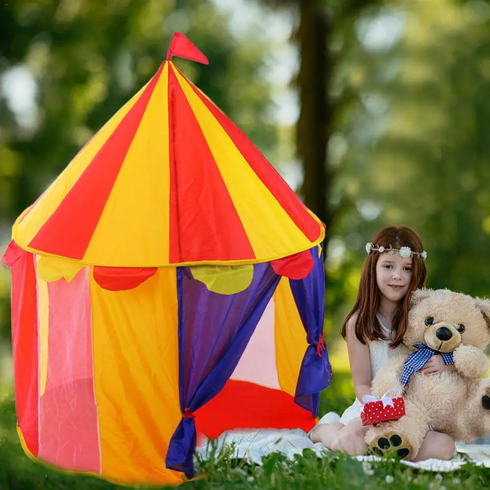 Замок принцессы Игровая палатка детская Складная портативная Радужная Хо