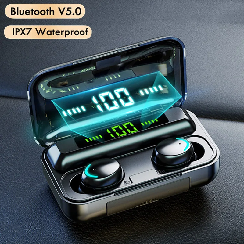 Водонепроницаемые наушники IPX7 беспроводные Bluetooth 5 0 с шумоподавлением
