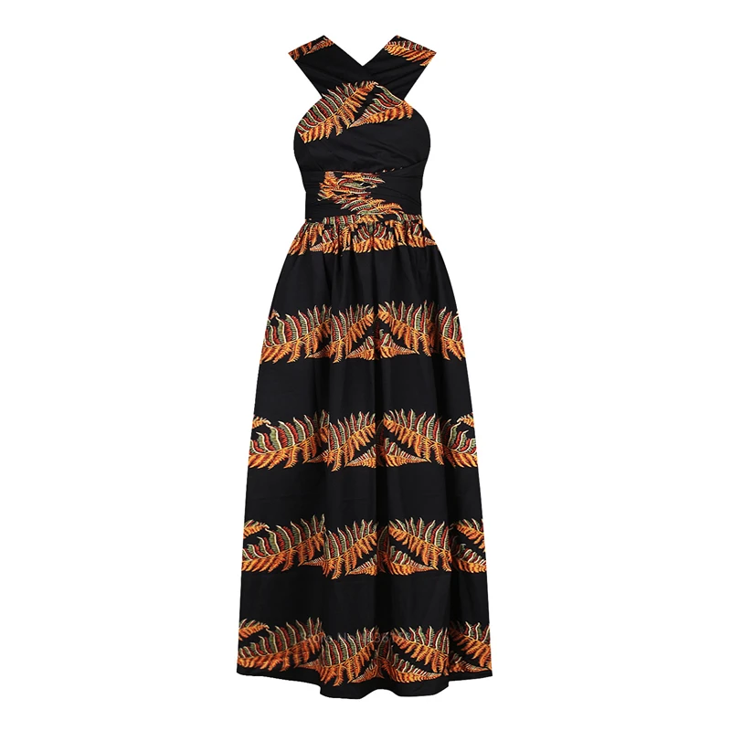 Color 12 Женская мода, африканская одежда, Базен, Цветочный Фестиваль, Danshiki Vestidos, длинный халат, сексуальные африканские платья для женщин - Цвет: Color 12