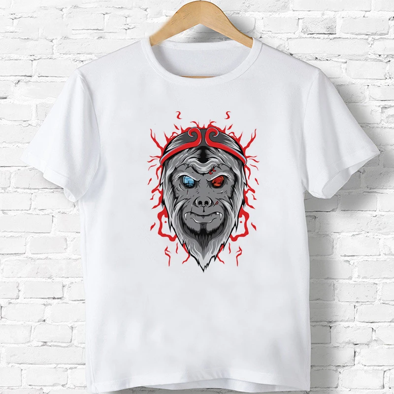 Король обезьян Kawaii стильная футболка с изображением персонажей видеоигр блузки