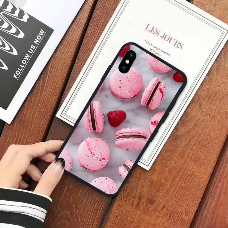 

Dessert ice cream Macaron Food Phone Case for iPhone 11 12 mini pro XS MAX 8 7 6 6S Plus X 5S SE 2020 XR