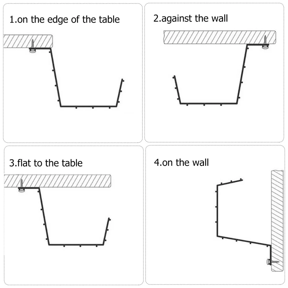 

1pc Under Desk Cable Management Tray Iron Cable Organizer Cable Storage Rack