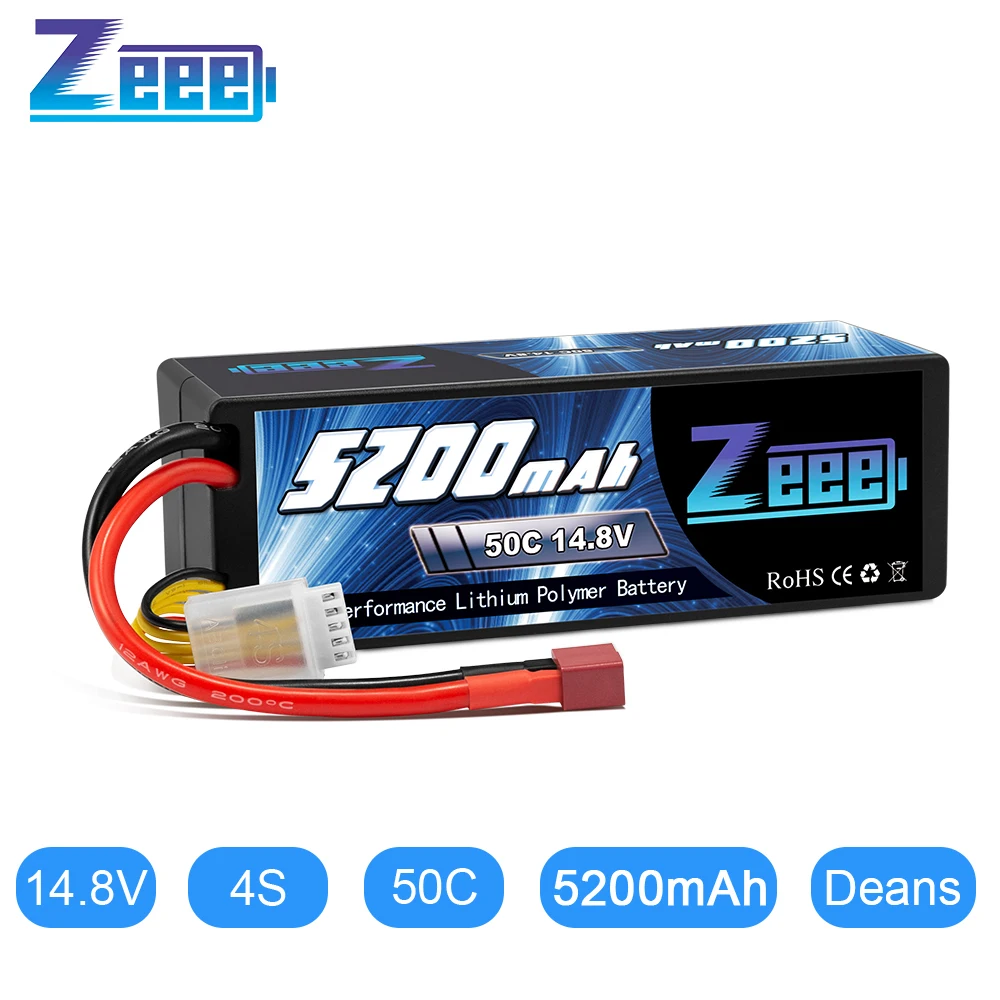 Аккумулятор Lipo Zeee 5200 мАч 14 8 в 50C для радиоуправляемой машины жесткий аккумулятор