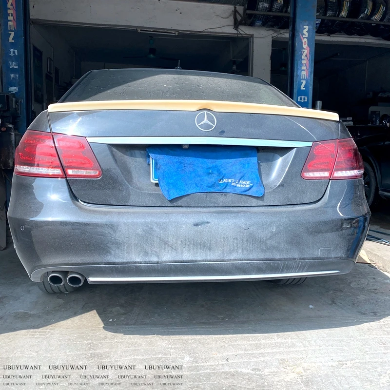 Спойлер для Mercedes Benz W212 E320 E260 E300 E63 задний спойлер из АБС материала 4 дверей 2008 2009 2010