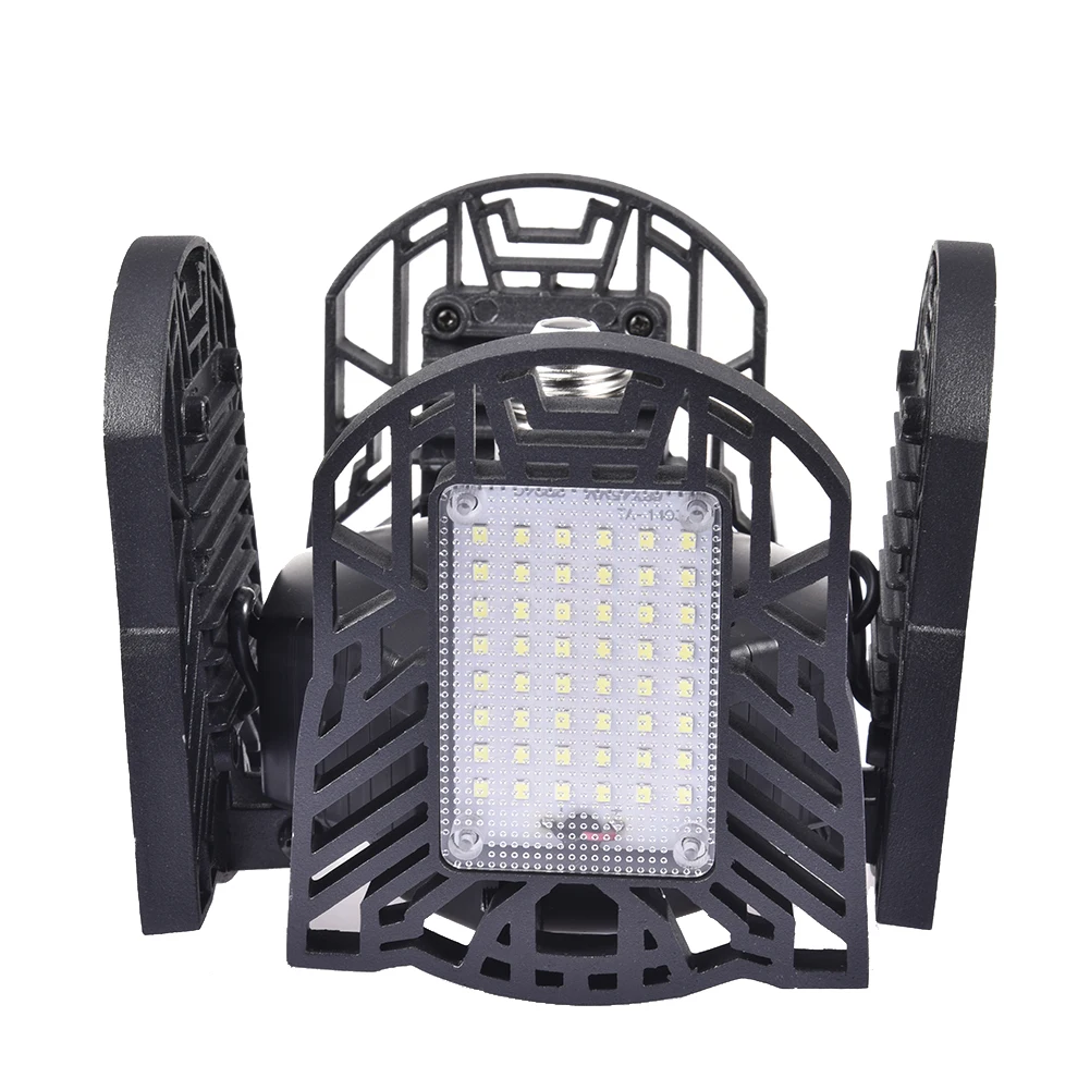 

85-265V 60W 120W LED Folding Garage Light SMD 2835 E26/E27 Aluminum Energy Saving Garage Lamp For Warehouses Factory Markets