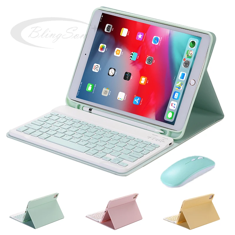 Модный чехол с клавиатурой для iPad Mini 5 4 Bluetooth клавиатура Apple планшета держателем