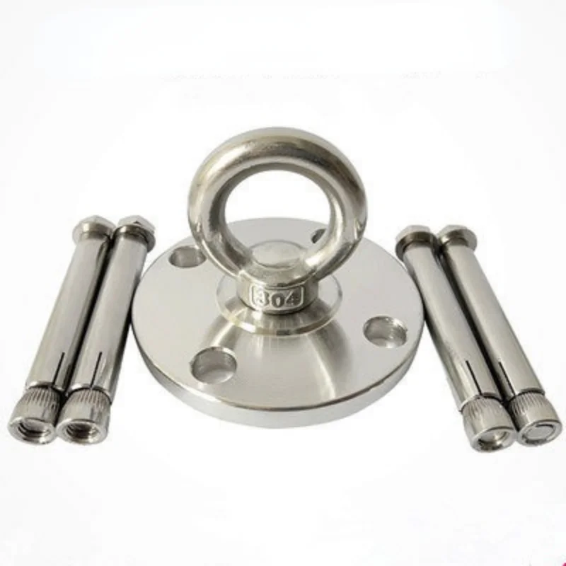

Stainless Steel Heavy Duty Ceiling Mount Anchor 360 Rotate Wall Buckle Hook For Yoga Hammock Chair Sandbag Swing GYM Equipment