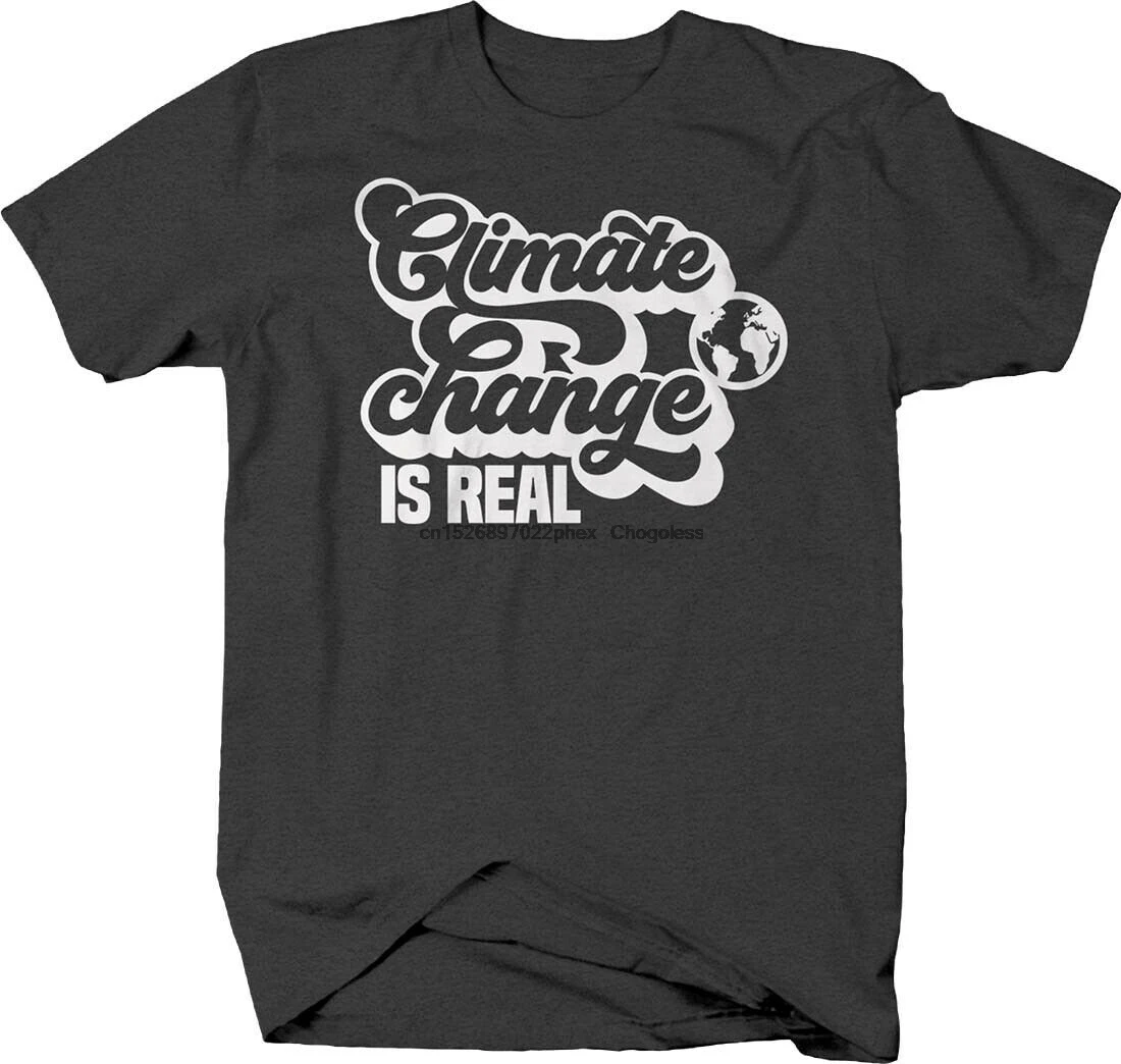 Футболка для мужчин и женщин с изображением природы изменения климата | Мужская