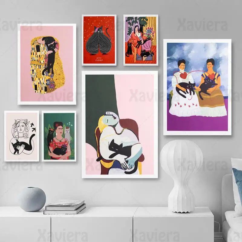

Classic Artist Artwork Canvas Painting Prints Woman Portrait Abstract Art Poster Wall Pictures Home Decoration For Living Room