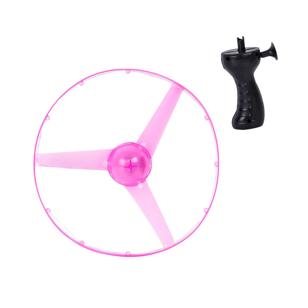 

2Pcs Creative Flying Saucer Luminous Pulling String Saucer Outdoor