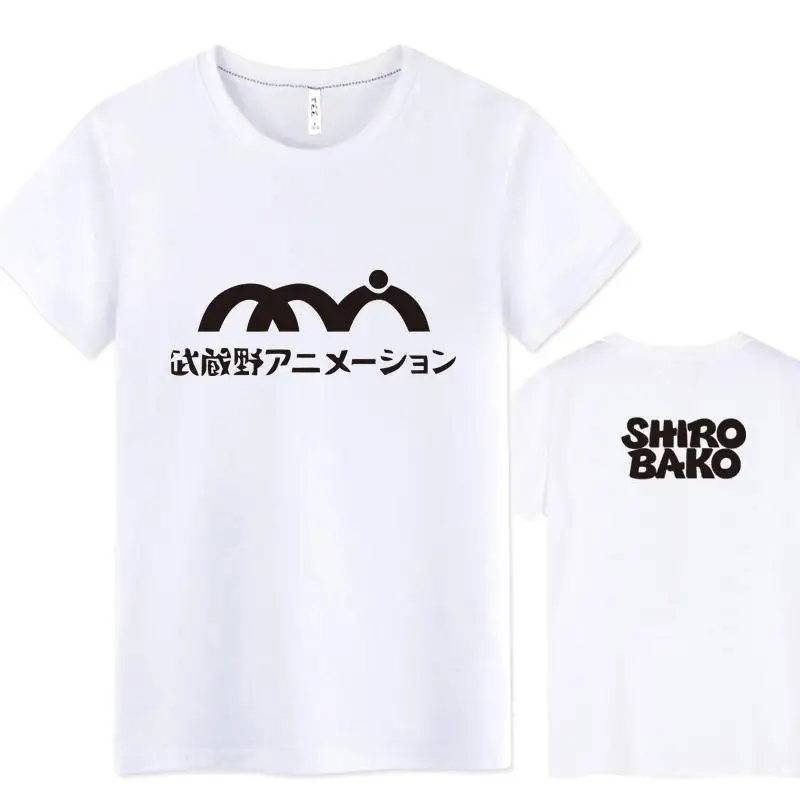 

High-Q Unisex SHIROBAKO Musashino-shi cotton Loose T-Shirt Tee t shirt