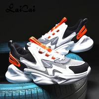 laicai new arrival men casual shoes fashion breathable mesh light personality sneakers comfortable breathable sports shoes