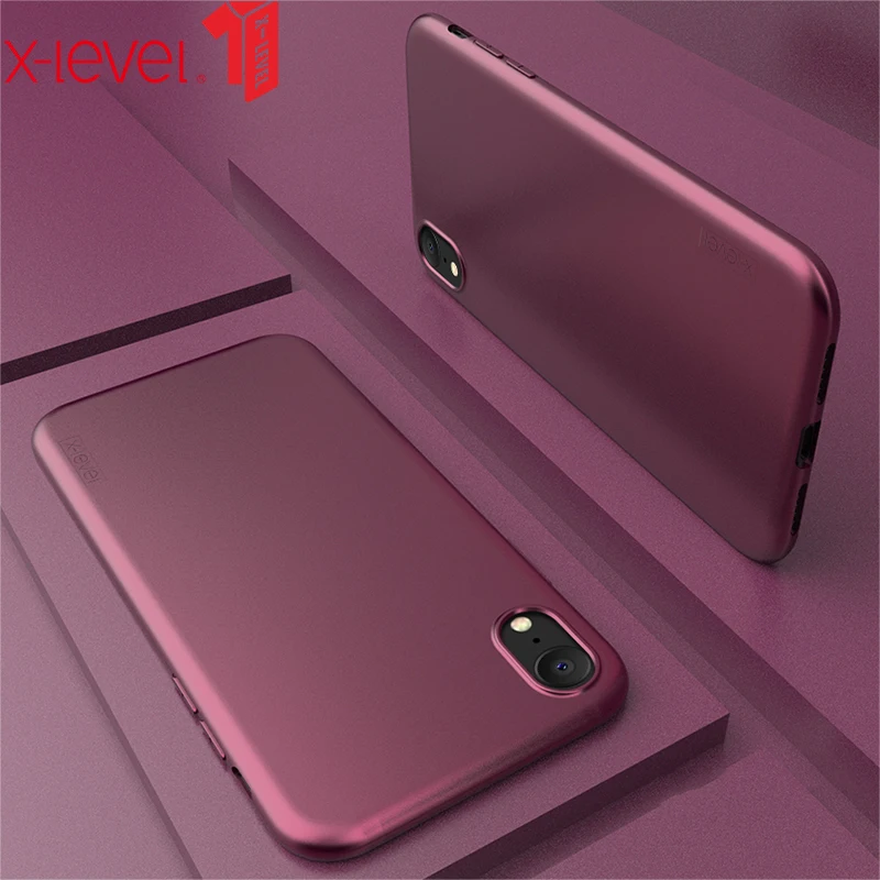 

X-Level For iPhone X XS XR Case Soft Silicone TPU Original Ultra Thin Soft Touch Protective Back Cover Funda For iPhone XS Max