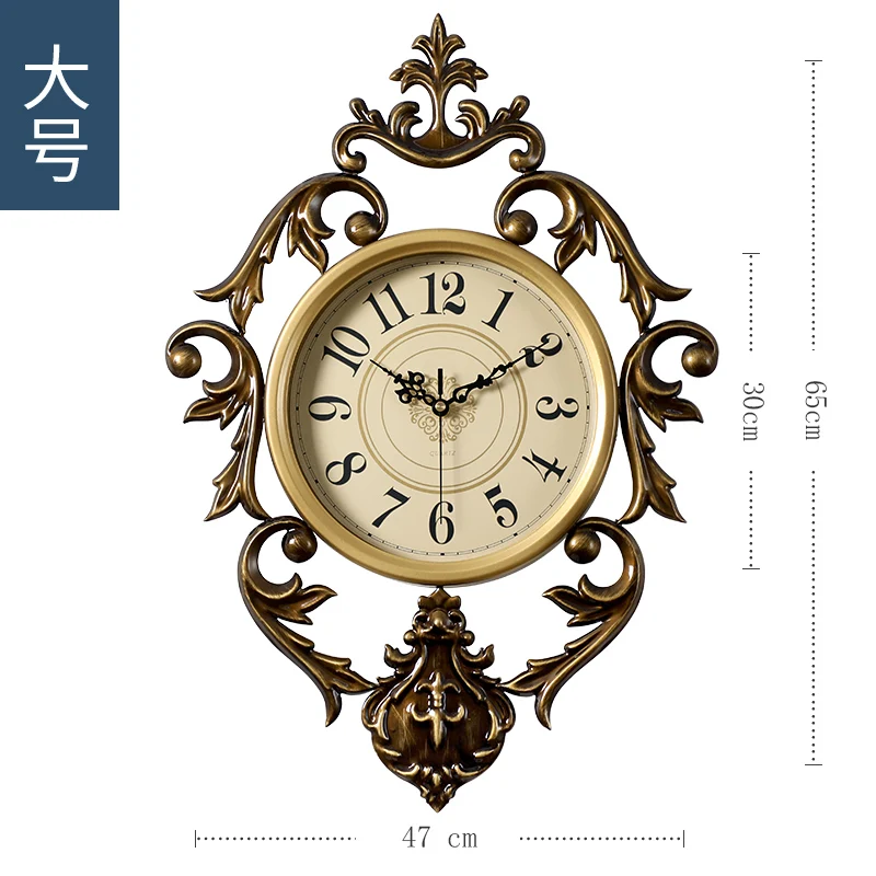 

Fashion Wall Clock Quartz Mechanism Silent Living Room American Luxury Creative Wall Clock Relogio De Parede Home Clock DL50WC