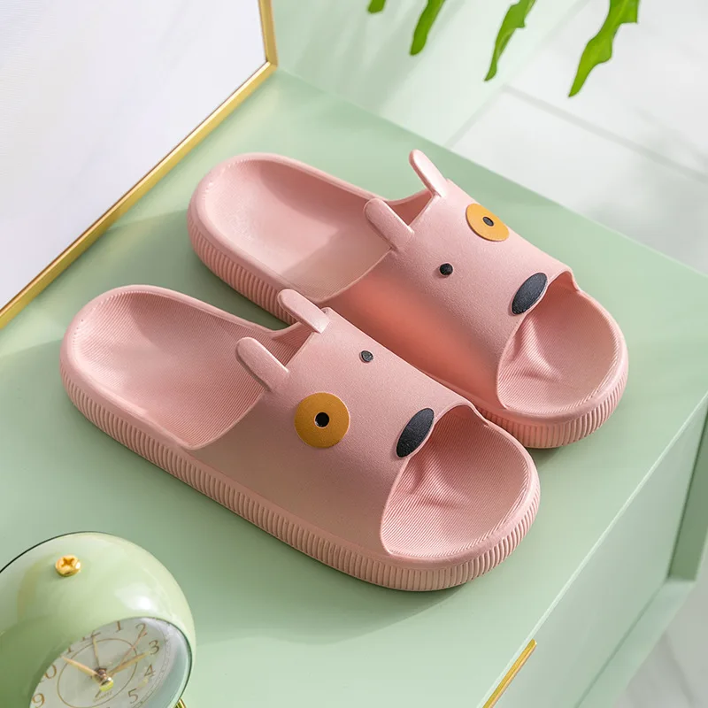 

2021 new fashion summer Cute Cartoon Sandal slippers Ladies'floor slippers Bathroom Outside wear Non-slip Men's slippers Lovers