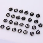 Подвеска с буквами алфавита из металлического сплава, 26 шт.компл., 15*12 мм