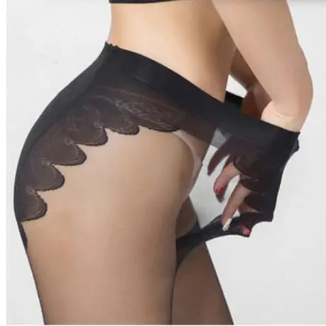 Колготки женские шелковые черные с высокой эластичностью | Женская одежда