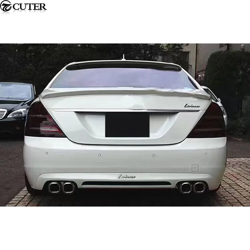 W221 S300 S350 комплект кузова автомобиля FRP Передний Задний бампер боковые юбки кранцы