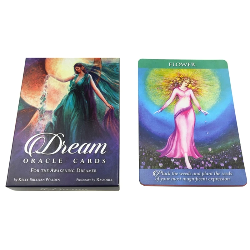 

Карточки мечты с ораклами для пробуждения Dreamer Full English 53 Card Deck Tarot гадания семейная Вечеринка настольная игра