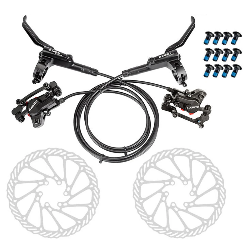 

Велосипедный Тормоз MTB, Гидравлический масляный дисковый тормоз, двойные колодки, правый, передний, левый, задний, ротор 160 мм, велосипедный г...
