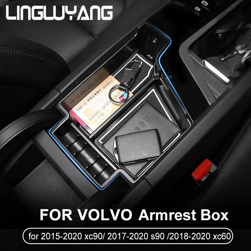 Подходит для Volvo- s90/- xc90 Модифицированная дверная ручка коробка для хранения Volvo xc60 подлокотник коробка v90cc