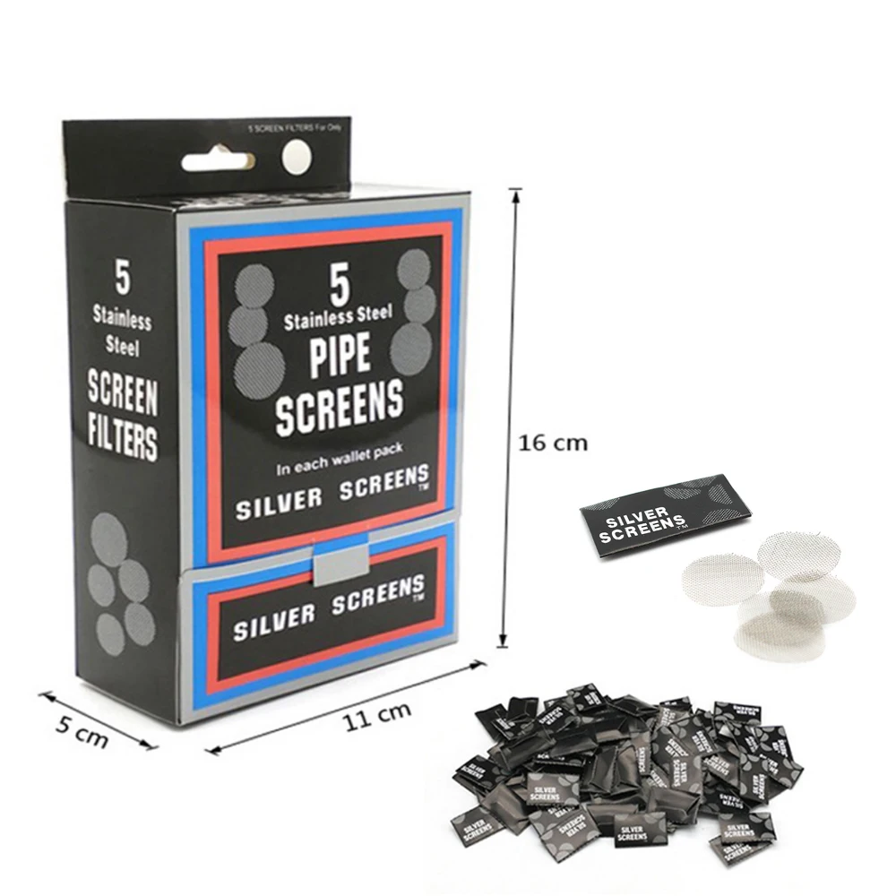 100 шт. Сито Трубки диаметр 20 мм из нержавеющей стали Пипа табак для курения Бонго