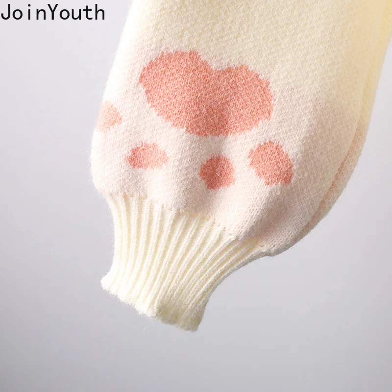 Пуловер женский вязаный с высоким воротником и рукавами-фонариками | Женская