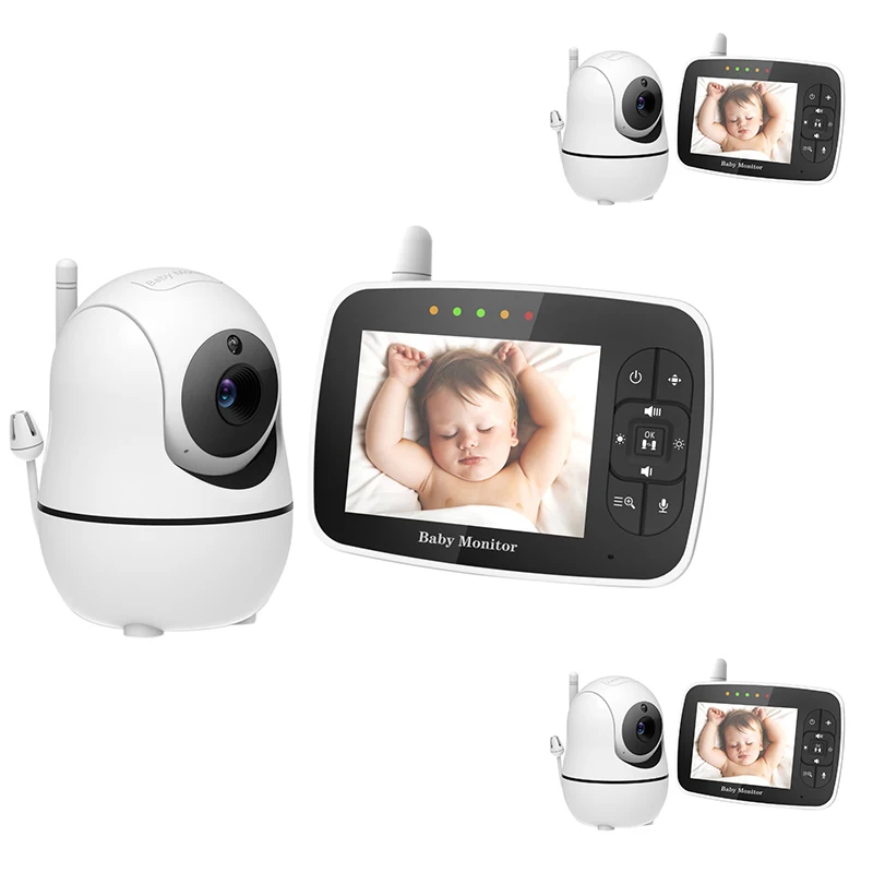 

3,5 дюймовый монитор для ребенка с HD-камерой 720P, может удаленно управлять панорамированием, наклоном, зумом, камерой ночного видения, темпера...