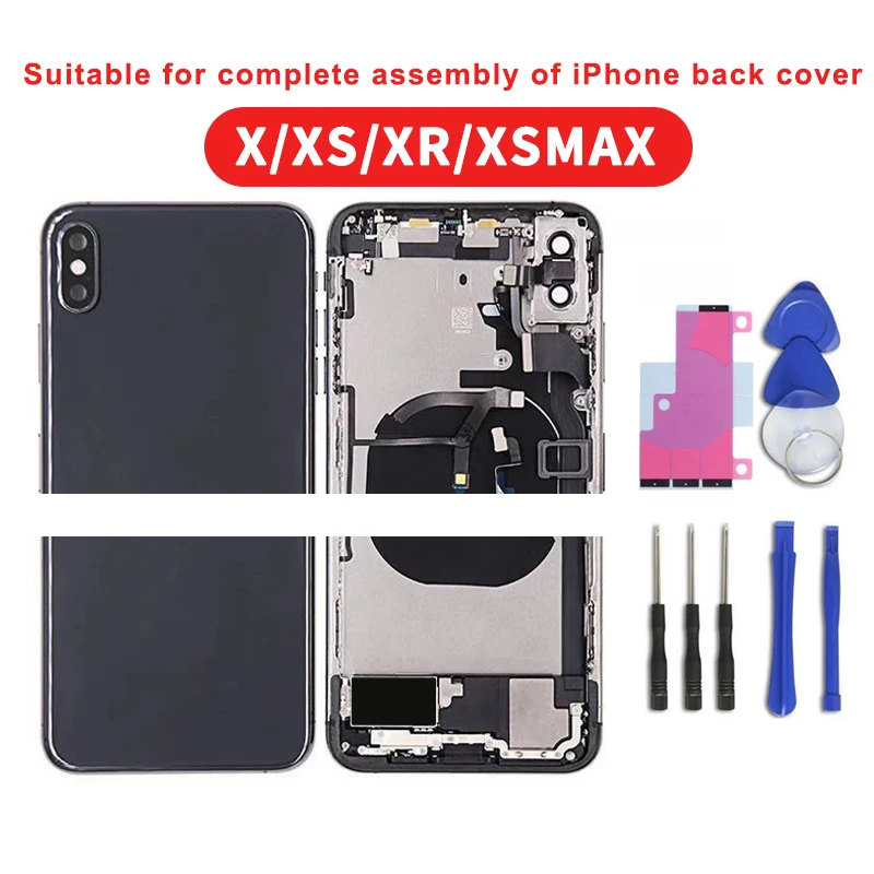 Подходит для Iphone XXR Xs XSMax AAA полный корпус задний средняя рамка Корпус клей батареи