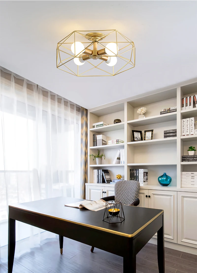 

Bedroom Ceiling Lamp Contracted Small Lie Master Room Lamp High-grade Small Family Sitting Room Hotel Creative Light Fixtures