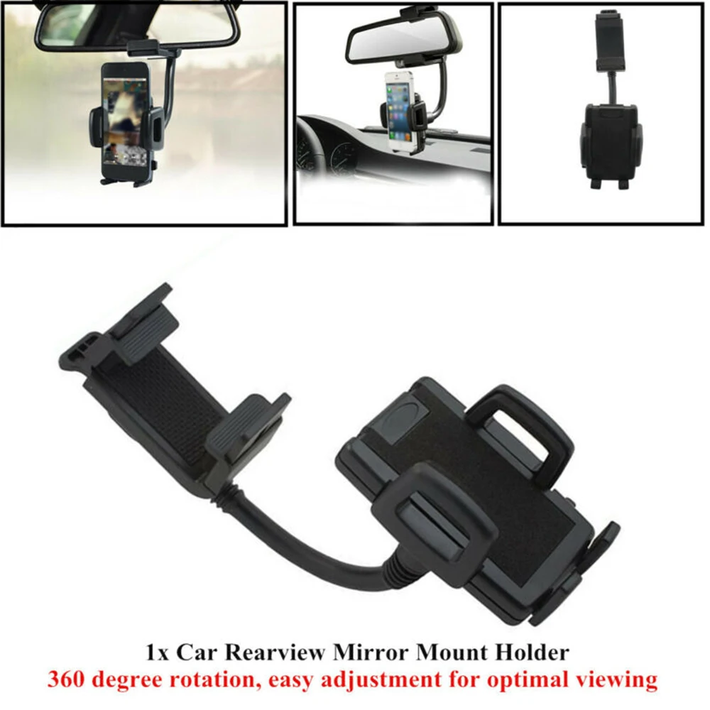 Автомобильное зеркало заднего вида держатель подставка Черный ABS Колыбель