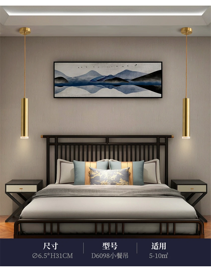

Nordic Luxury LED Pendant Lamp Modern Dining Room Bar Table Decoration Lamp Bedroom Bedside Living Room Background Pendant Light