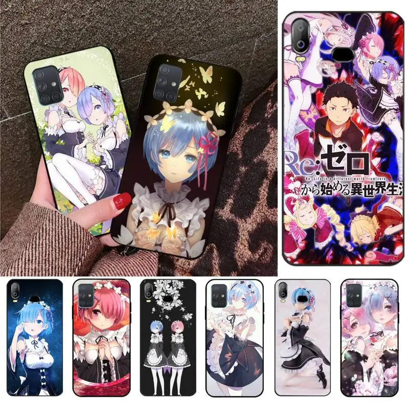 

PENGHUWAN Anime Re Life in a different world from zero black Phone Case For Samsung A10 A20 A30 A40 A50 A70 A71 A51 A6 A8 2018
