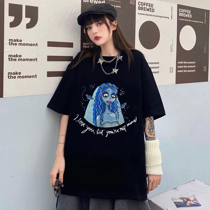 Футболка женская летняя с графическим принтом в готическом стиле | Женская