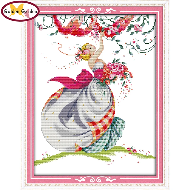 GG урожая розы узоры религий вышивка крестиком Счетный крест Наборы для вышивания