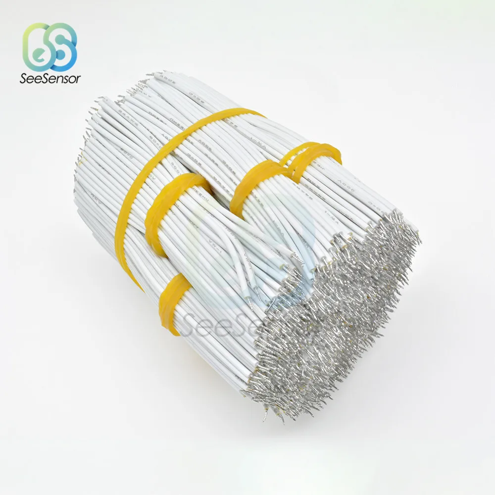 100 шт./лот 24AWG 8 см Луженая макетная плата PCB паяльный кабель Fly Jumper провод оловянные