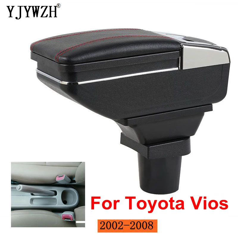 Подлокотник коробка для Toyota Vios 2002-2008 центральный магазин хранения содержимого с