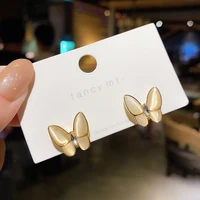 ladies luxury elegant butterfly shaped zircon earrings for women 2020 trendy party unusual earrings fashion jewelry kolczyki