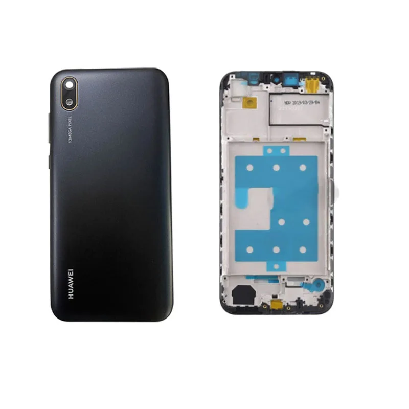 

ЖК-дисплей 5,71 дюйма для Huawei Y5 2019, корпус, передняя рамка, средняя рамка, держатель + крышка аккумулятора, задняя крышка, AMN-LX9 LX1 LX2 LX3