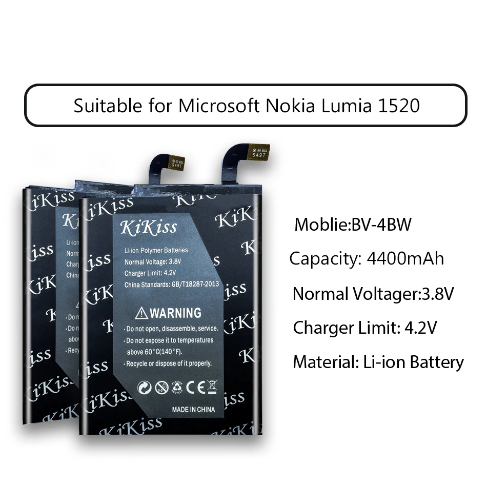 KiKiss BL-4YW BV-T4D BP-4GW Батарея для microsoft Nokia Lumia 950 925 922 920 940 1320 1520 акумуляторная батарея BV-4BW BV-4BWA