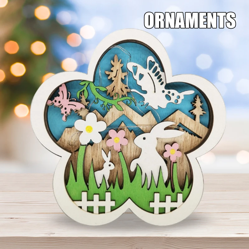 

Светодиодный цветочный орнамент, светящиеся деревянные поделки, искусство для дома, гостиной, спальни, настольные лампы TS1