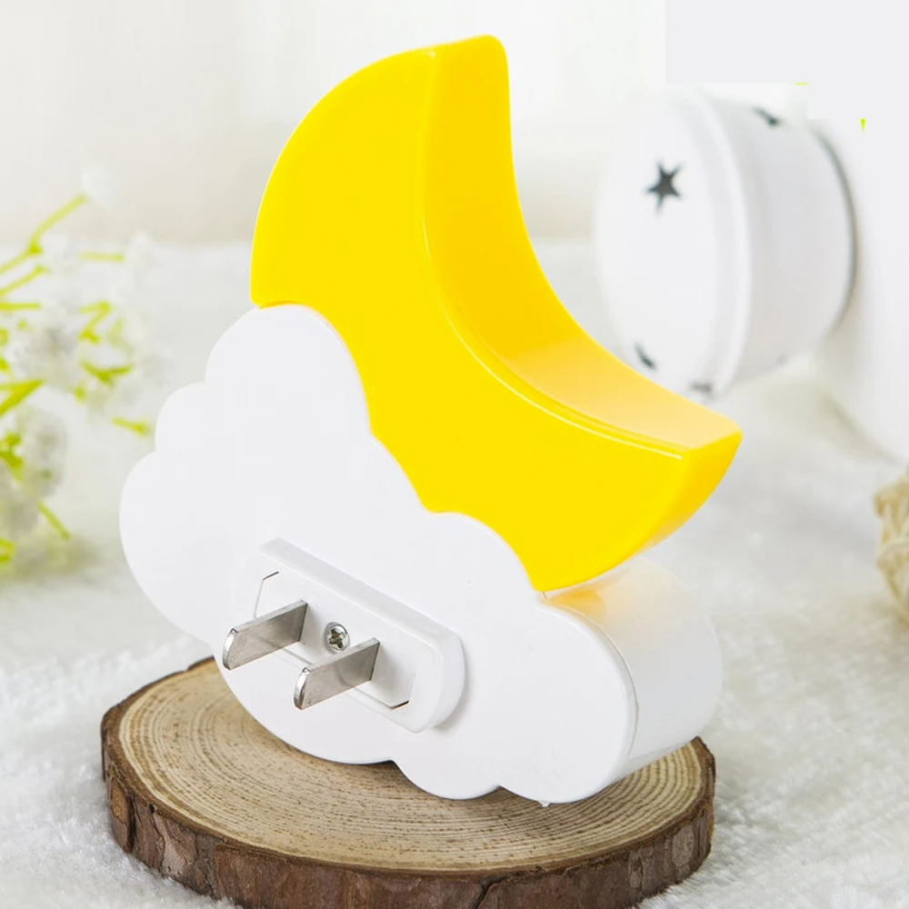 Светодиодный ночной Светильник Луны и облаков Велоспорт Форма Сенсор Управление