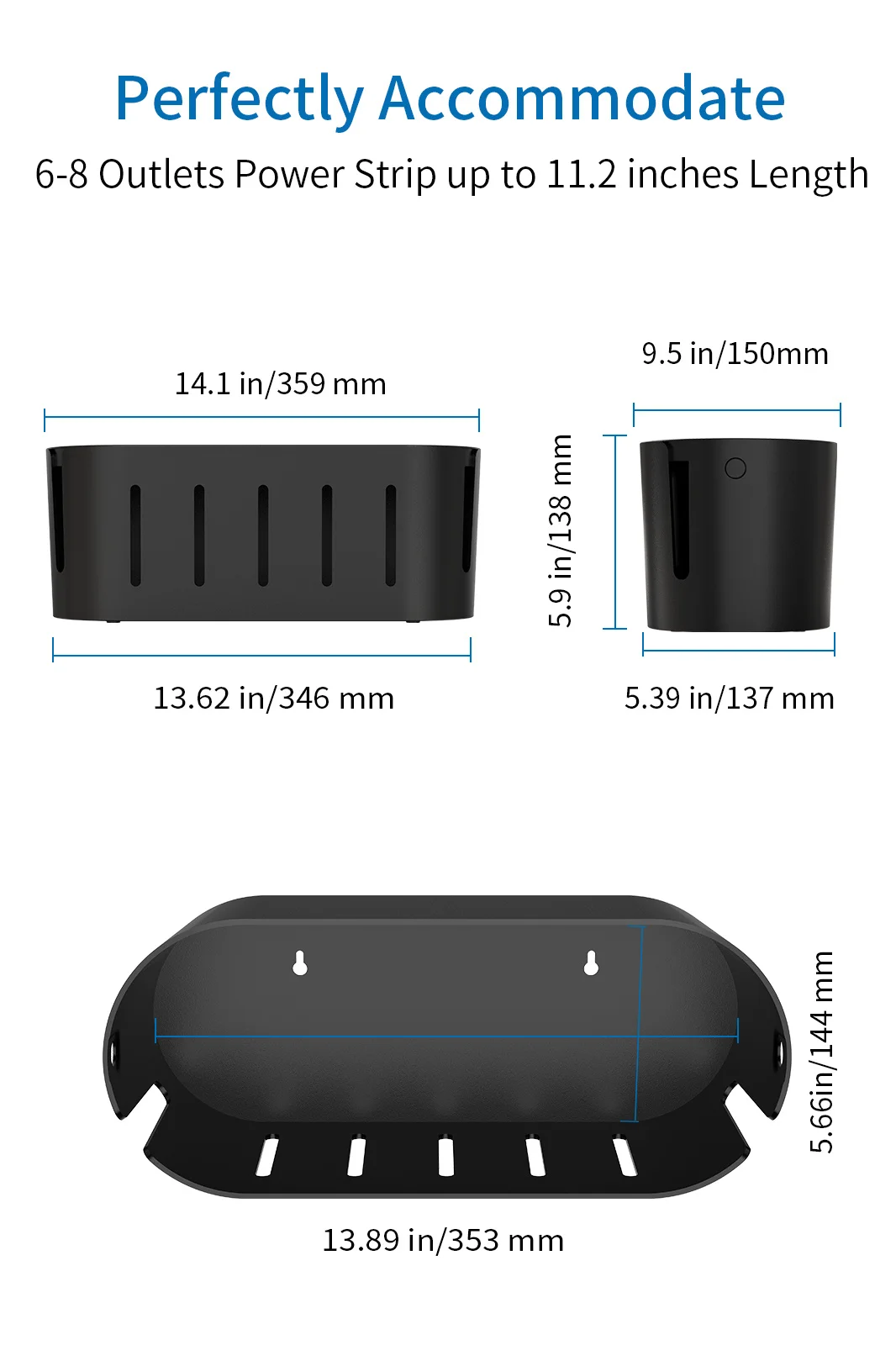 Продажа Сетевой Органайзер NTON POWER, настенный ящик для хранения кабеля с замком от детей