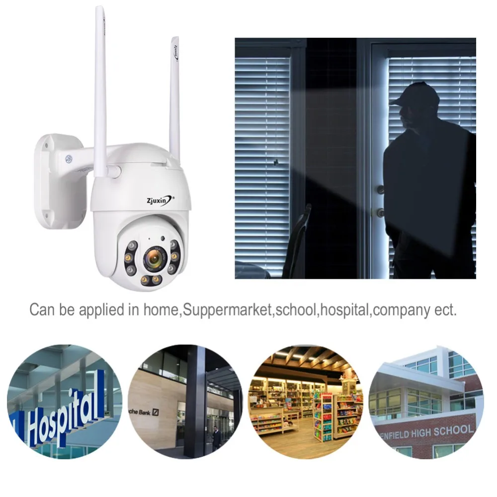 Full HD 1080P WiFi IP камера беспроводная Wi-Fi PTZ наружная скоростная купольная CCTV камера безопасности приложение ICSee поддержка двухстороннее аудио