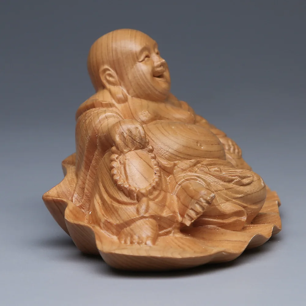 Резная деревянная декорация искусственное украшение для дома китайская Будда