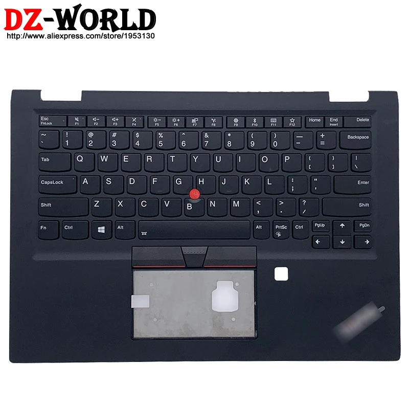 Online Teclado Retroiluminado En Inglés Para Ordenador Portátil, Cubierta Superior Con Reposamanos Para Lenovo Thinkpad X390 Yoga 02HL500