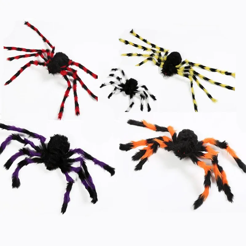 75 см до 200 супер большой паук плюшевый Хэллоуин украшения для дома украшение
