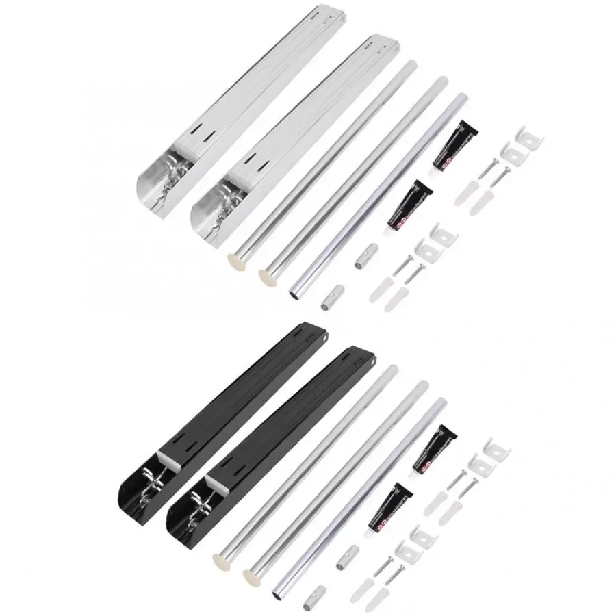 Вешалка для одежды 120 см два алюминиевых кронштейна выдвижная вешалка Складная