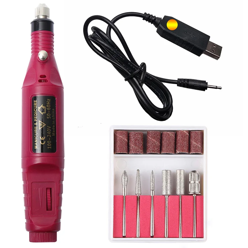 20000 ОБ/мин Электрический Фрезер для ногтей сверлильный станок педикюра фрезер